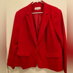 Calvin Klein red  blazer